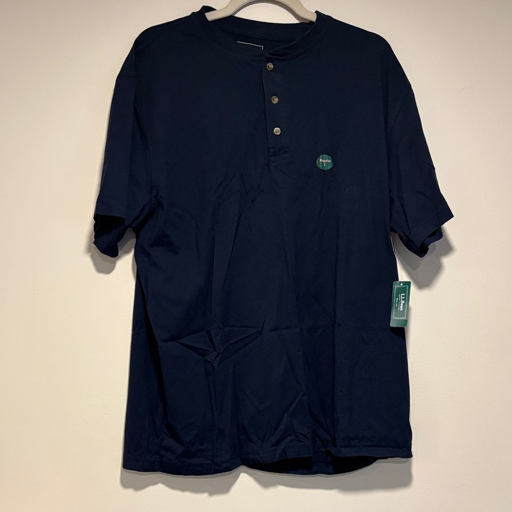 Classic Navy Blue Button Down Shirt